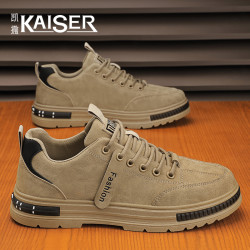 凯撒 KAISER/凯撒·男鞋夏季潮流百搭休闲板鞋子男款防滑耐磨劳保工装鞋