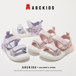 ABCKIDS ABC KIDS女童凉鞋24夏季新款时尚软底沙滩鞋中大童防滑休闲鞋学生