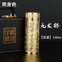 九龙杯银杯商务银离子养生保健水杯高端保温杯礼品套装男女士杯子