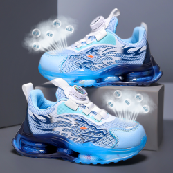 ABCkolo男童鞋男孩夏透气儿童运动鞋网鞋旋转扣中大童休闲鞋皮面