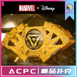 ACPC 漫威正版授权 钢铁侠 花切魔术收藏扑克牌优质金色工艺品