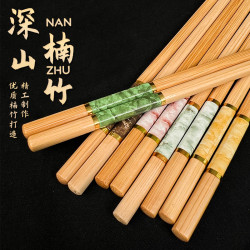 抢！高端楠竹筷子家用新款耐高温防滑不发霉一人一筷子