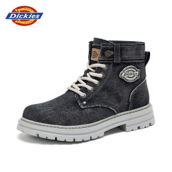 Dickies 水洗牛仔布马丁靴男2026夏季百搭男鞋厚底加绒加厚棉靴子