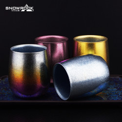 SNOW ROCK 冰花-200ml纯钛大号鹅蛋杯