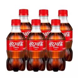 可口可乐 300ml*6瓶碳酸饮料解渴小瓶迷你外卖汽水即饮特惠