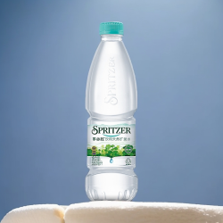 SPRITZER 马来西亚进口高端天然碱性矿泉水550ml*24大瓶装饮用矿泉水