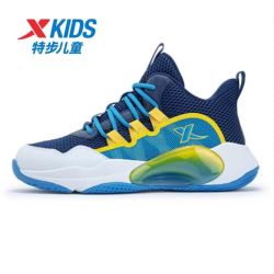 特步 专业网面篮球鞋大童透气防滑减震耐磨676116129238