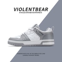 暴力熊 Violentbear/暴力熊轻奢时尚休闲男情侣潮鞋韩版白色板鞋男款6669