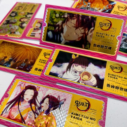 鬼灭之刃浮雕烫金票根冰箱贴盲盒同人二创 （默认代拆）