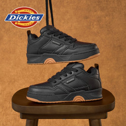 Dickies 男鞋2026纯黑面包鞋夏季防滑减震板鞋低帮男士休闲潮鞋
