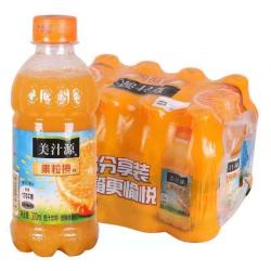 美汁源 可口可乐美汁源果粒橙果味饮料迷你小瓶300ml系列整件批发k