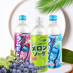 纪伊 日本进口三佳利碳酸饮料500ml清凉铝罐饮料