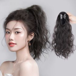 假发发饰女马尾蓬松假发片隐形高档无痕仿真发短发高马尾麻花辫子