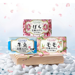 VIJIAON玫瑰牛奶蜜桃香皂花香美肌沐浴皂140g