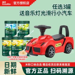 英氏 高铁米粉3罐宝宝辅食营养婴幼儿6个月番茄牛肉维C加铁米糊