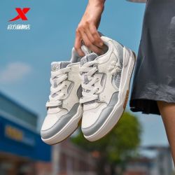 特步 驭桀|板鞋女款运动休闲鞋舒适透气轻便小白鞋女