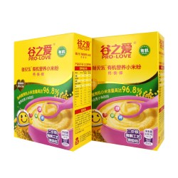 PRO-LOVE 2盒装】谷之爱有机小米米粉宝宝辅食婴幼儿6月+营养米粉即食米糊