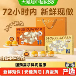 轩妈 家蛋黄酥红豆味低糖款雪媚娘短保伴手礼糕休闲零食团购330g*1盒