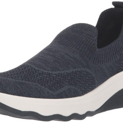 Clarks 女式 乐福平底鞋 电路路径 26174946 乐福平底鞋 轻便 Circuit Path Navy Knit 6.5