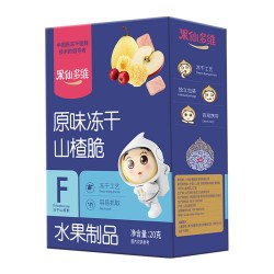 果仙多维 儿童零食酸奶溶豆虾片米饼小云饼