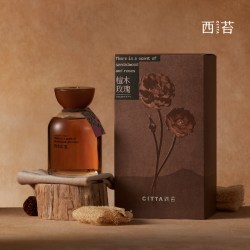 西苔 金山玫瑰系列无火香薰植物精油朝露玫瑰檀木沉香摆件