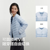 波司登 B260135004B 简约排骨条 晴天蓝 2XL 女士羽绒服