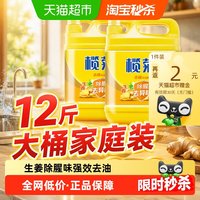 88VIP：榄菊 生姜洗洁精除菌3kg*2瓶家庭装家用洗洁精商用餐饮大桶12斤