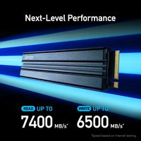 雷克沙 1TB NVMe M.2 PCIe4.0 固态硬盘 读速7400MB/s 写速6500MB/s 散热器 PS5兼容 1TB