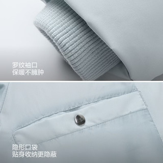 波司登 B260245112 90绒连帽羽绒服 糙白 XL