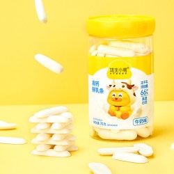 功夫小鸭 高钙鲜乳条儿童零食牛奶棒蓝莓味高蛋白奶脆饼营养0蔗糖