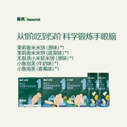 英氏 零食大礼包米饼泡芙宝宝健康磨牙饼干无添加