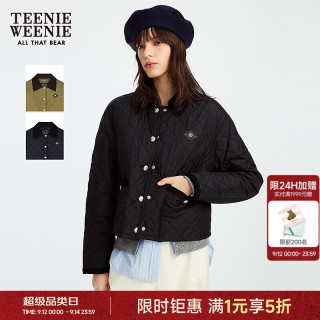 TEENIE WEENIE 小熊字母棉服冬季新款女外套（秋冬补贴专区多款可选！）