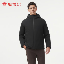 坦博尔 TAF320327A 商务鹅绒 黑色 2XL 男士羽绒服