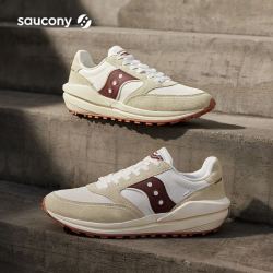saucony 复古低帮休闲鞋女款JAZZ RENEW秋季百搭耐磨运动鞋