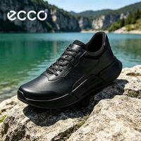 ecco 圆头时尚百搭男士运动鞋83076401001休闲鞋