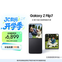 三星 Galaxy Z Flip7 5G折叠手机 12GB+256GB 秘影黑