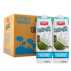 UFC 100%纯椰子水 1L*12瓶