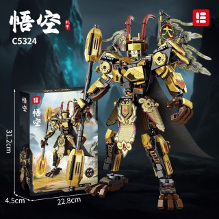 欧因 孙悟空积木齐天大圣机甲模型  C5324悟空(黑)彩盒版 489颗粒