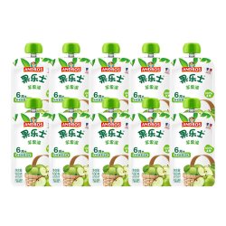 ANDROS 果乐士果泥100g*10袋100%水果成分婴儿宝宝辅食零食无添加