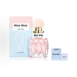 MIU MIU MiuMiu 粉漾女士淡香水50ML荔枝铃兰香（新版）官方礼盒礼袋 生日礼物