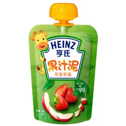 亨氏 婴儿果汁泥宝宝营养辅食零食果泥吸吸袋120g