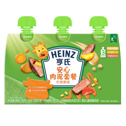 亨氏 佐餐泥肉泥鱼泥蔬菜泥婴儿辅食速食开袋即食