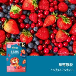 禾泱泱 水果原粒儿童宝宝零食无添加白砂糖营养水果冻干溶溶豆7.5g
