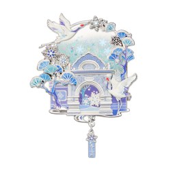 恭王府 冬雪流沙冰箱贴北京旅游纪念博物馆文创生日开学教师节礼物