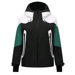坦博尔 男女同款 拼色厚款连帽滑雪羽绒服TEF550539D