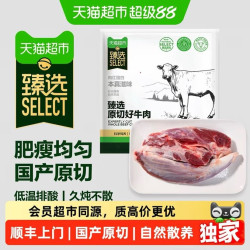 大庄园 国产新鲜 原切牛腱子 2000克 整袋装