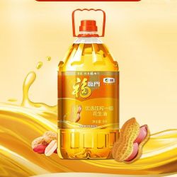福临门 中粮福临门优选压榨一级花生油5L*1桶装食用油炒菜油5升