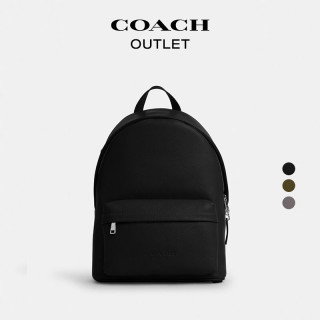 COACH 奥莱男士男包TAYLOR双肩包通勤电脑包 SV/黑色