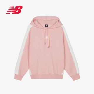 限尺码：new balance 女款拼接连帽卫衣百搭套头衫