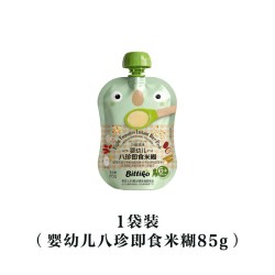 贝爱其味 婴幼儿八珍即食米糊85g/袋宝宝辅食免冲泡开袋即食